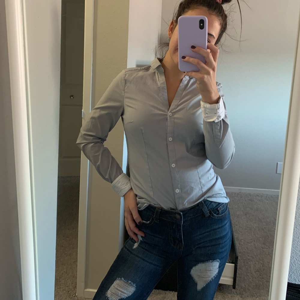 H&M button up blouse